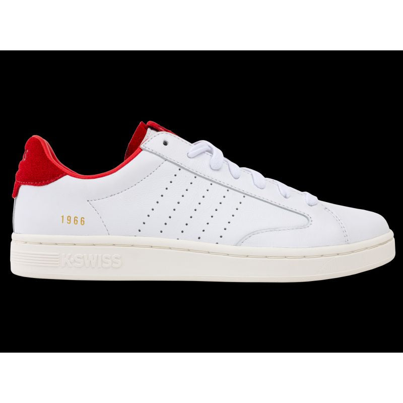 K-swiss LOZAN KLUB LTH WHITE/MARS RED/SNOW WHITE-M sneakers (07263-113-M) K- Swiss