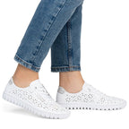 Rieker M2354-80 women's openwork white shoes To be categorized Your Sports Performance