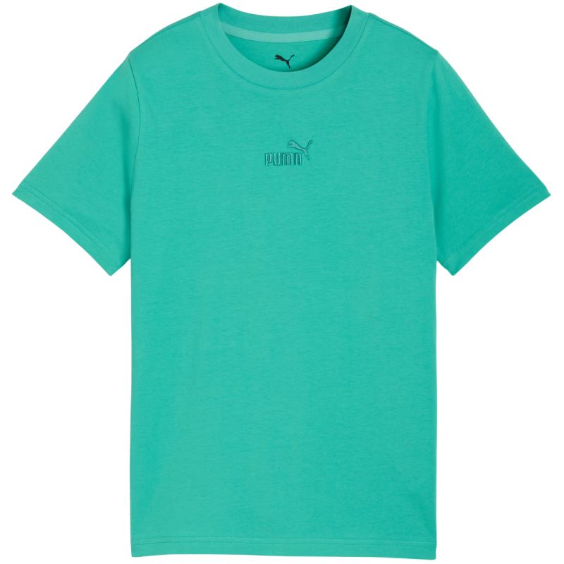 Puma ESS Small No. 1 Logo Centered Tee for Kids Green 692975 40