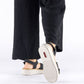 Rieker 63781-00 women's black wedge sandals with Velcro Rieker