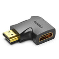 HDMI Adapter Vention 270 Degree Male to Female Vertical Flat Black Kable i adaptery/Adaptery, przejściówki Your Sports Performance