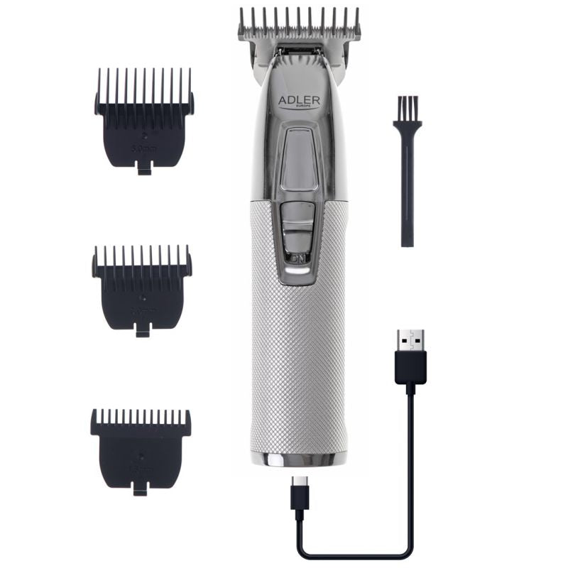ADLER AD 2836s Silver USB Trimmer AGD - Produkty/Maszynki do strzyżenia Your Sports Performance