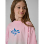 Girls' loose T-shirt with print 4F 4FJRSS26TTSHF4186-91A