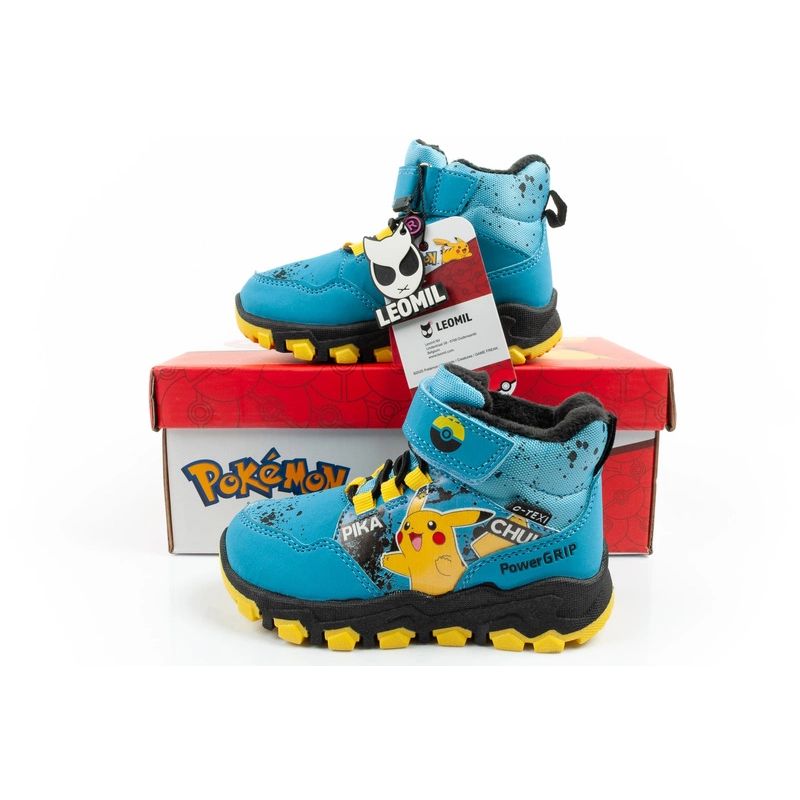 Leomil Pokemon children's winter ankle boots, insulated, waterproof, blue Leomil