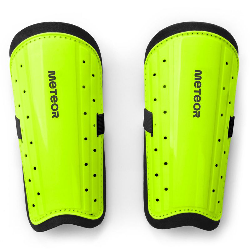 Meteor L football shin guards white In preparation Your Sports Performance