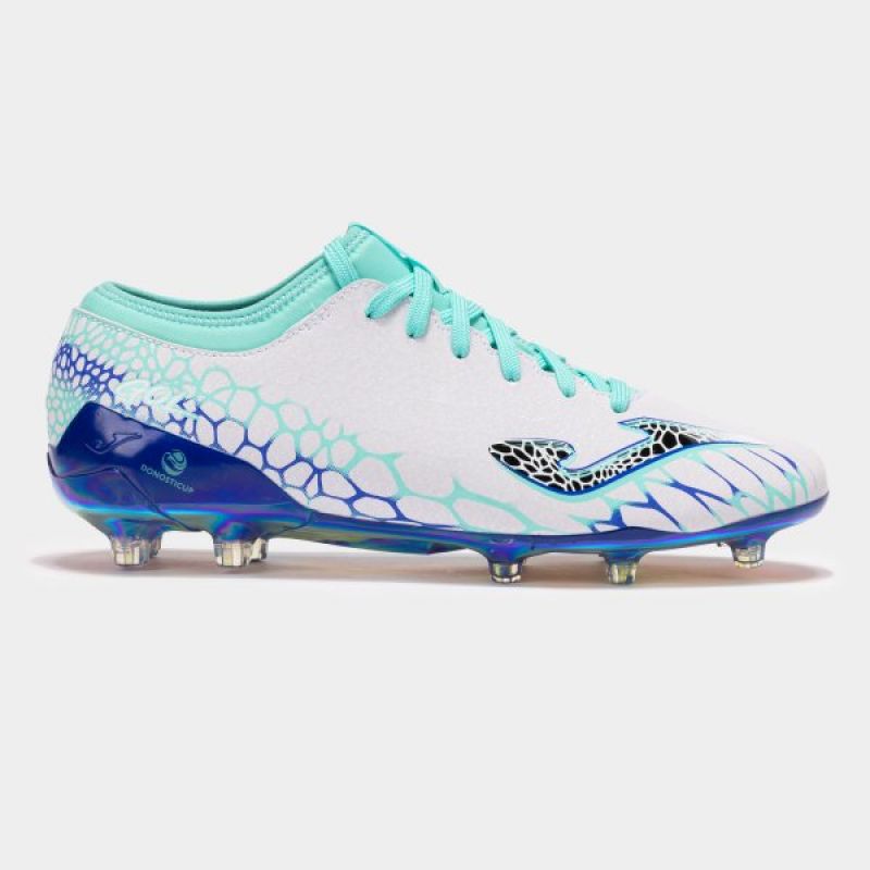 GOL 2472 WHITE TURQUOISE FIRM GROUND Footwear/Football Your Sports Performance