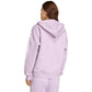 Women's adidas Essentials 3-Stripes Full-Zip Fleece Hoodie Purple JY3080 In preparation Adidas