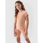 100% cotton plain girls' T-shirt 4F Junior *Kategoria tymczasowa Your Sports Performance