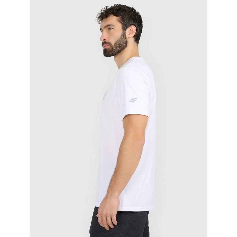 Men's regular printed T-shirt 4F 4FRAW25TTSHM3384-10S 4f