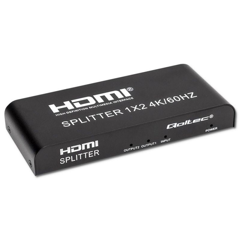 QOLTEC SPLITTER 2XHDMI 4KX2K | 6GB/S | 60HZ Kable i adaptery/Adaptery, przejściówki Your Sports Performance