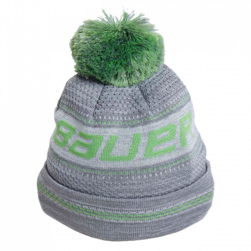 Bauer NE Pom Knit Jr winter hat 1059442 Clothing/Ski/Buff Bauer