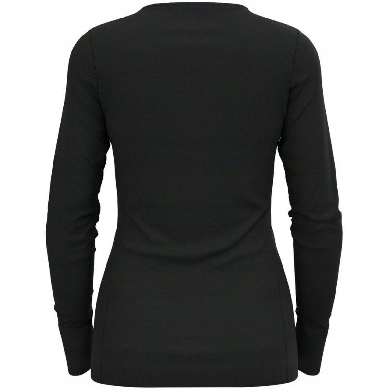 Odlo BL TOP crew neck l/s MERINO 200 women's T-shirt size S Black Odzież militarna/Bielizna termoaktywna Your Sports Performance