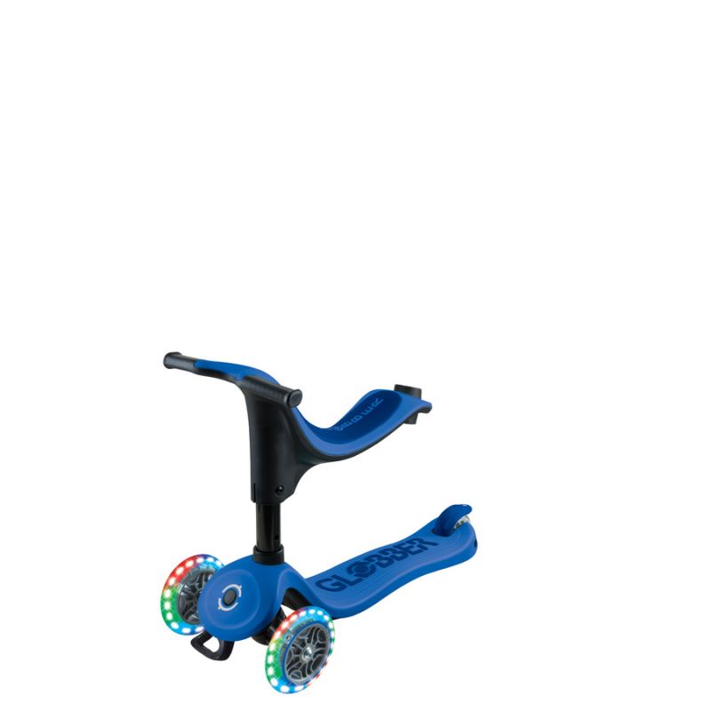 Scooter with seat GO•UP SPORTY LIGHTS (452-600-4 S) Accessories/Skating/Hulajnogi/Traditional/For kids/Globber Your Sports Performance