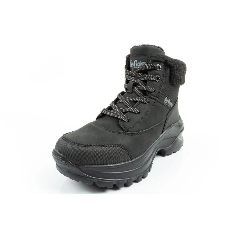 Lee Cooper women's winter hiking sports shoes, insulated, black, lace-up Lee Cooper