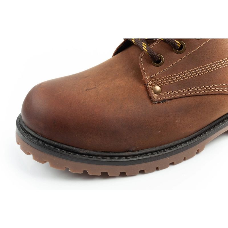 Wrangler Arch men's shoes Chelsea boots elegant ankle boots natural leather brown Wrangler