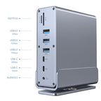 GEMBIRD MULTI ADAPTER USB TYPE CF 15IN1 (USB AF-PORTS V.2X2+V.3X3, TYPE CF+HDMIX2+DISPLAYPORT+PD+CARD READER+GIGALAN+AUDIO GRAY Kable i adaptery/Adaptery, przejściówki Your Sports Performance