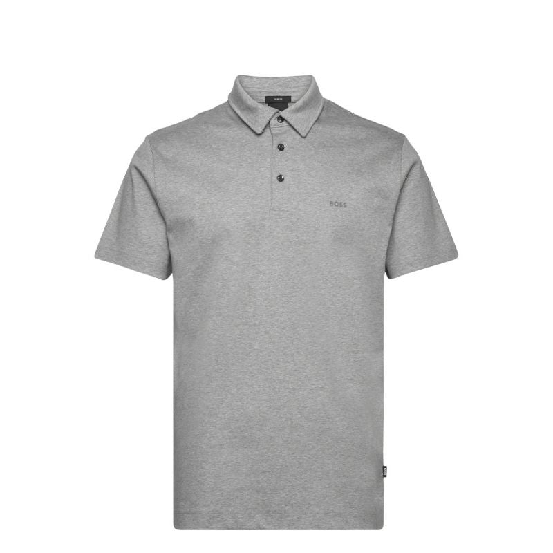 BOSS Palosh 30 Silver Slim Fit Men's Polo Shirt Gray (50471335-041) In preparation Your Sports Performance
