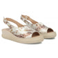 Women's leather wedge sandals, gold, Filippo DS7581