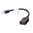 Lanberg AD-0003-BK adapter (Mini DisplayPort M - DisplayPort F; 0.10m; black) Kable i adaptery/Adaptery, przejściówki Your Sports Performance
