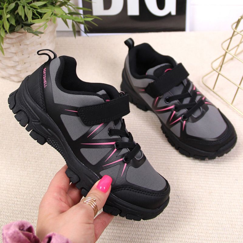 Trekking shoes with velcro American Club Jr AM902A gray Footwear/Lifestyle/American Club Your Sports Performance