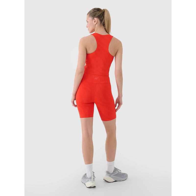 Women's quick-drying training crop top 4F 4FWSS25TFSLF413-62S *Kategoria tymczasowa Your Sports Performance