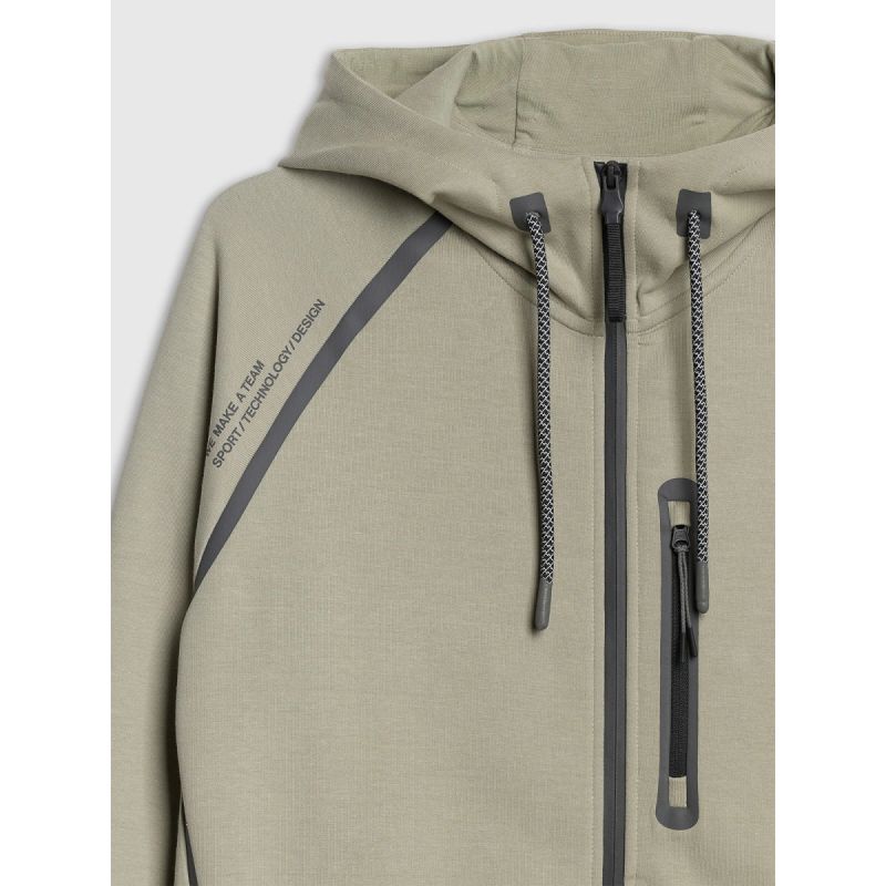 Men's zip-up hooded sweatshirt 4F 4FRAW25TSWSM2456-47S *Kategoria tymczasowa Your Sports Performance