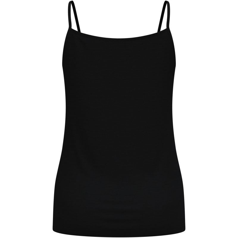 Women's sleeveless thermal top Odlo Merino 160 BL Top V-Neck Singlet, black