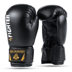 6oz Boxing Gloves for Kids - 4Fighter Black rękawice treningowe Your Sports Performance