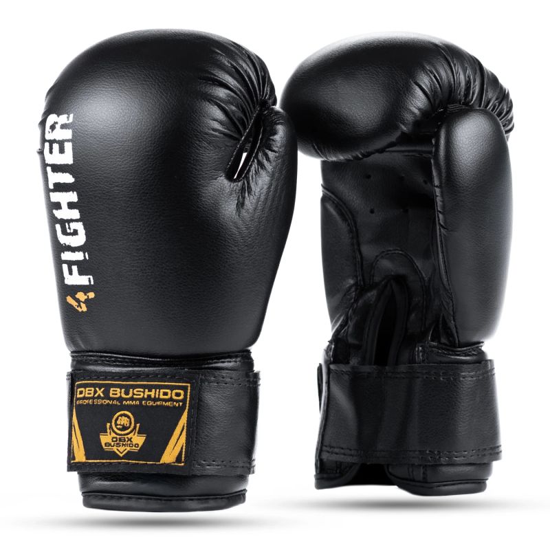 6oz Boxing Gloves for Kids - 4Fighter Black rękawice treningowe Your Sports Performance