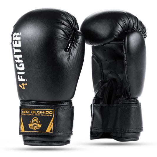 6oz Boxing Gloves for Kids - 4Fighter Black rękawice treningowe Your Sports Performance