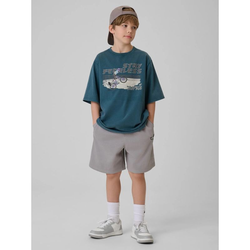 Boy's cotton T-shirt 4F 4FJRSS26TTSHM4279-46S