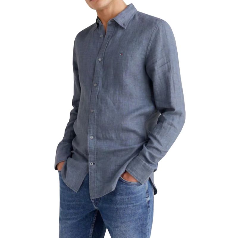 Tommy Hilfiger Pigment Dyed Linen shirt M MW0MW23147 Clothing/Lifestyle/T-shirts/Tommy Hilfiger Tommy Hilfiger