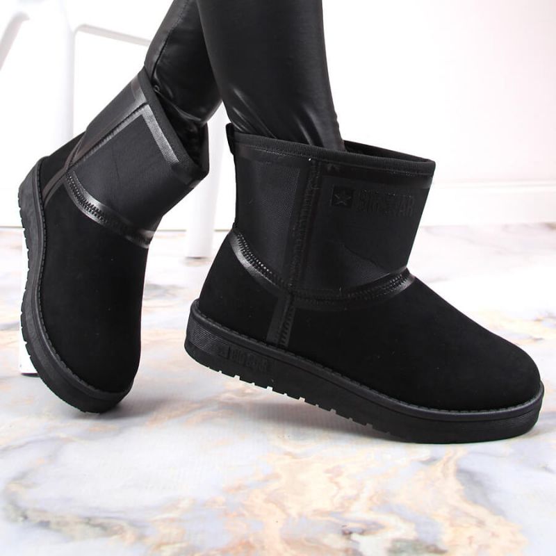 Black snow boots on the Big Star W INT1751B platform Footwear/Lifestyle Your Sports Performance