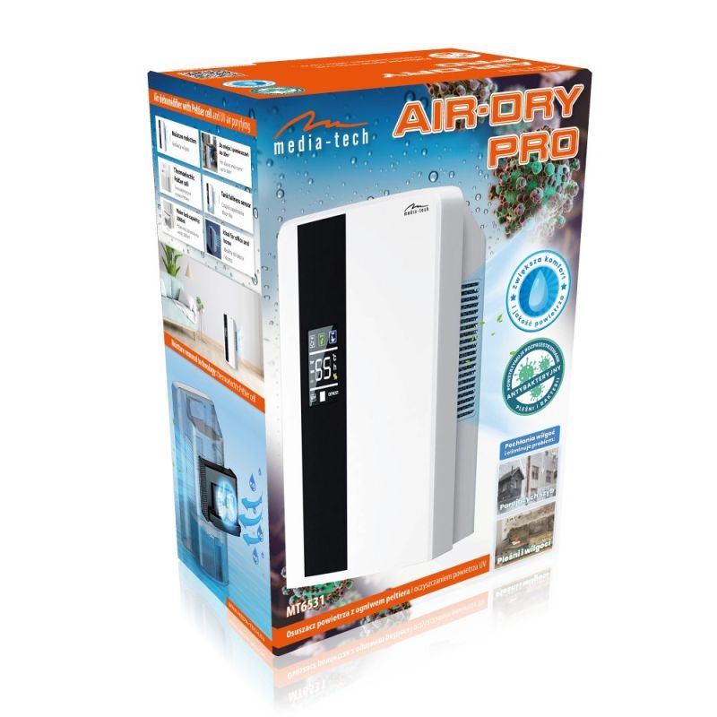 MEDIA-TECH AIR-DRY PRO MT6531 DEHUMIDIFIER AGD - Produkty/Osuszacze powietrza Your Sports Performance