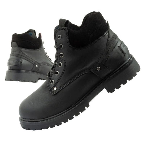 Wrangler Yuma men's boots, Chelsea boots, elegant leather, black Wrangler