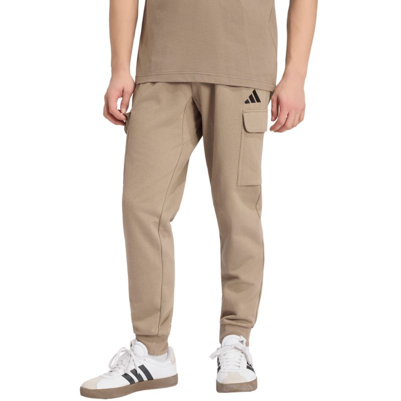 Men's adidas Essentials Feelcozy Cargo Pants Beige KF2384