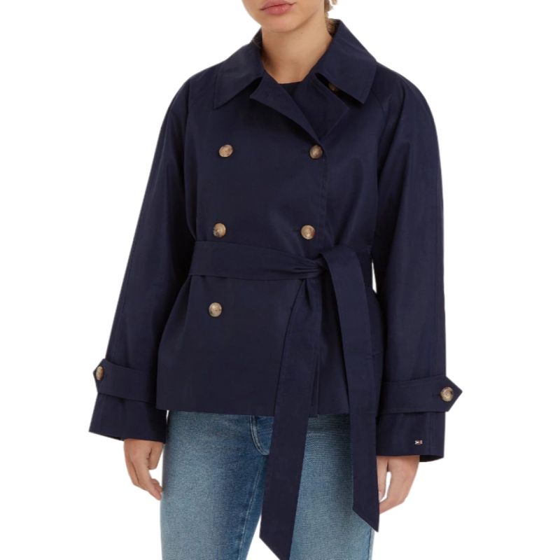 Tommy Hilfiger Cotton Trench Coat W WW0WW38430 Clothing/Lifestyle/Tommy Hilfiger Tommy Hilfiger
