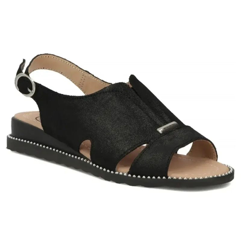 Women's black leather sandals Filippo DS4470 Filippo