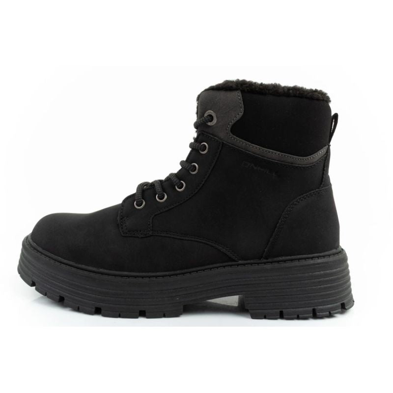 O'neill winter boots women's hiking boots, insulated ankle boots, fashionable black ONeill