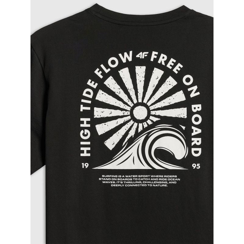 Men's relaxed T-shirt with print 4F 4FRSS26TTSHM4296-20S