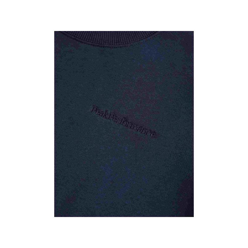 Peak Performance W Original Small Logo Crew Sweatshirt Blue Clothing Your Sports Performance