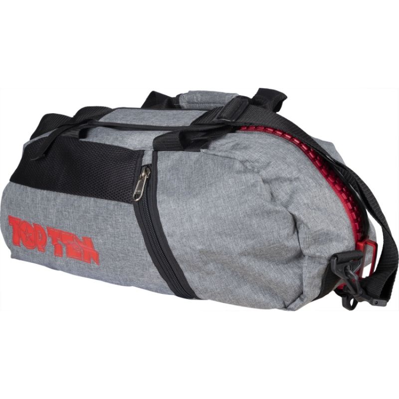 TOP TEN sports bag with backpack function "Grey" 55cm x 29cm x 27 cm In preparation Your Sports Performance