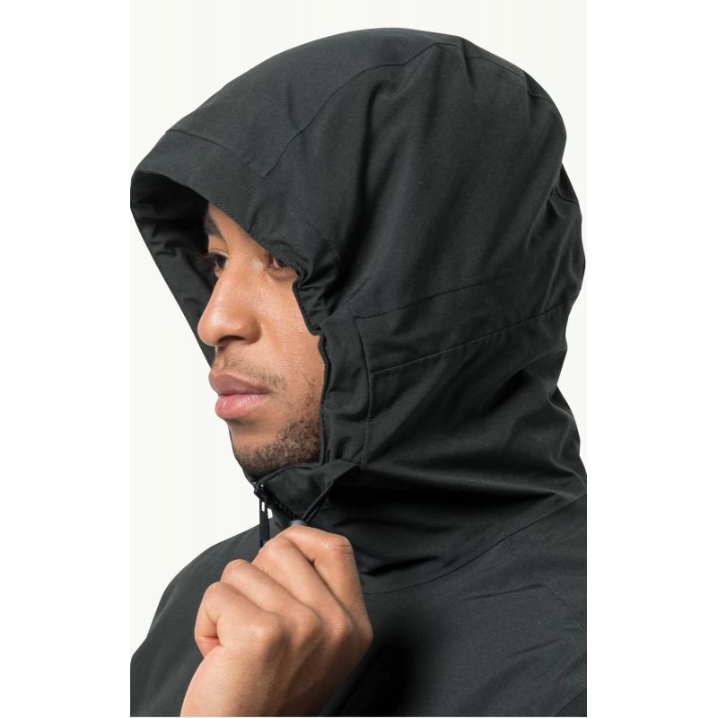 Jack Wolfskin TEMPELHOF JKT M men's winter jacket black windproof (1115491_6000) In preparation Your Sports Performance