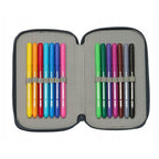 Real Madrid pencil case with equipment triple filled pencil case 37 pcs 412557857 Real Madryt