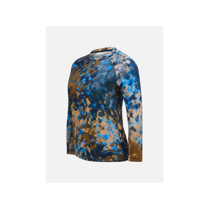 PEAK PERFORMANCE Thermal T-Shirt W AOP Spirit Crew Multicolor