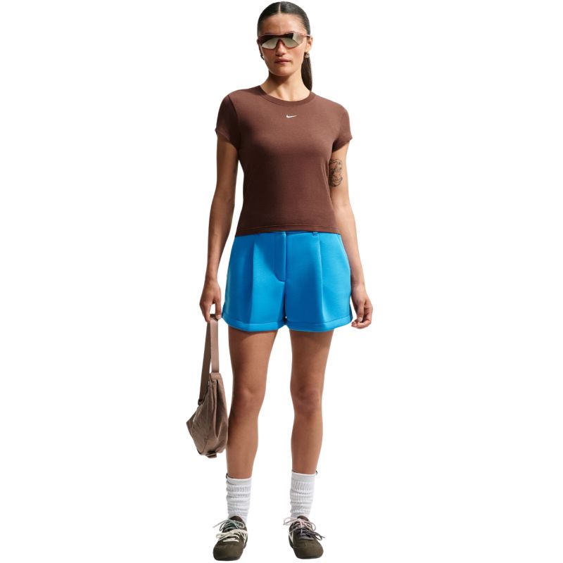 Nike Sportswear Chill Knit Women's T-Shirt Light Brown FV5508 259