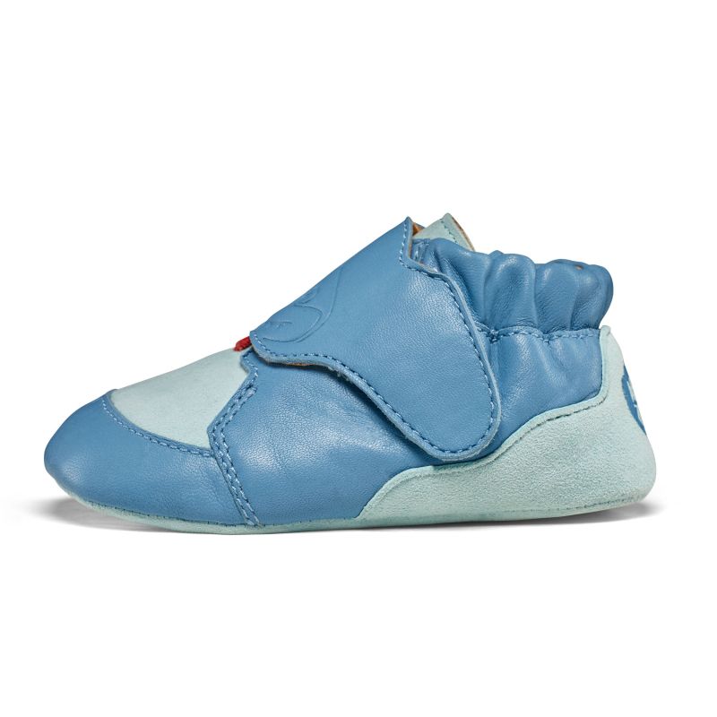 Affenzahn Crawly Shark leather crawling shoes (01257-30211)