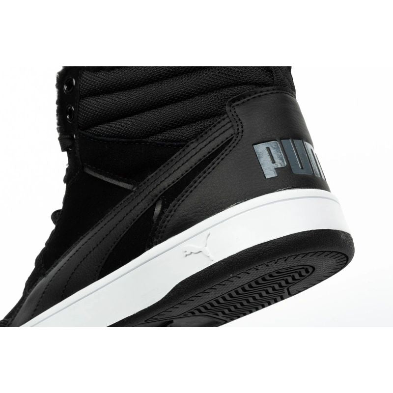 Puma men's Rebound Street black insulated ankle boots