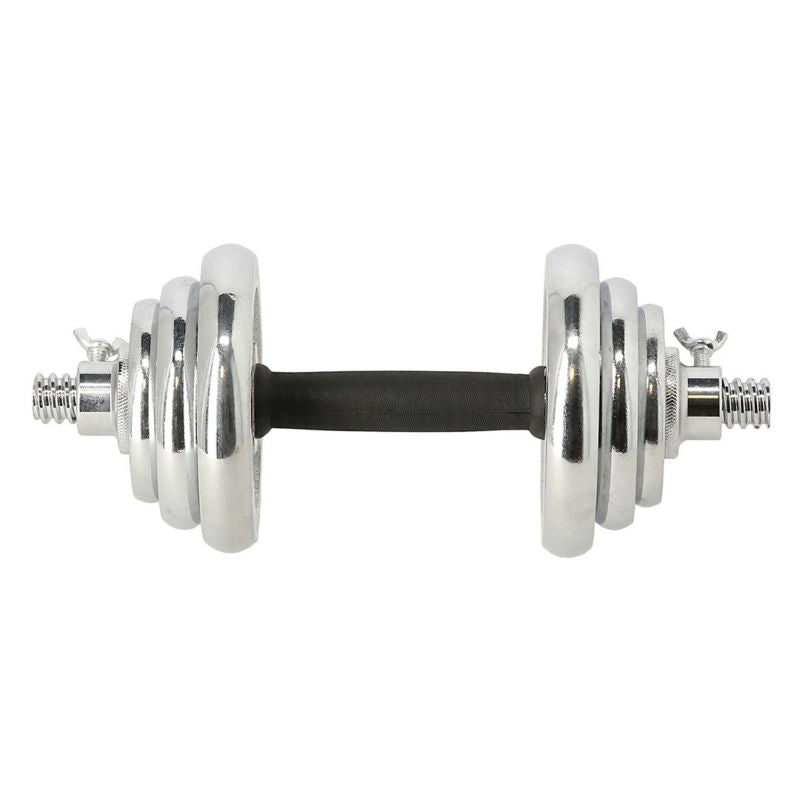 Dumbbells in a case HMS STC21 2 x 10 kg chrome In preparation Your Sports Performance