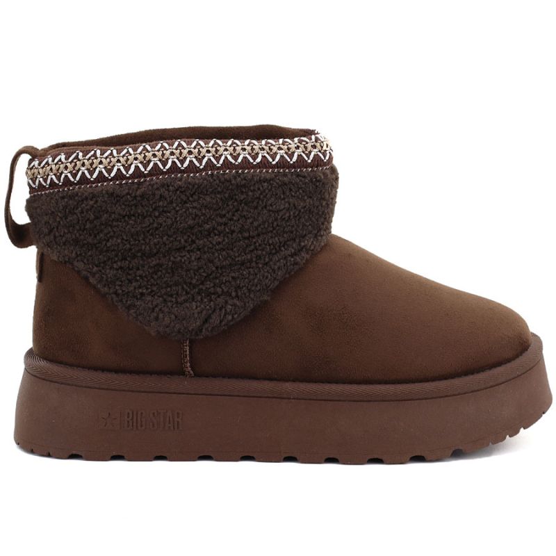 Big Star brown waterproof platform snow boots UU274171